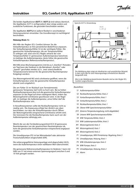 ECL Comfort 310, A377 Installation Guide - Danfoss Wärme ...