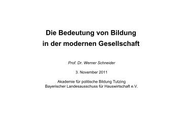 Die Bedeutung von Bildung in der modernen Gesellschaft