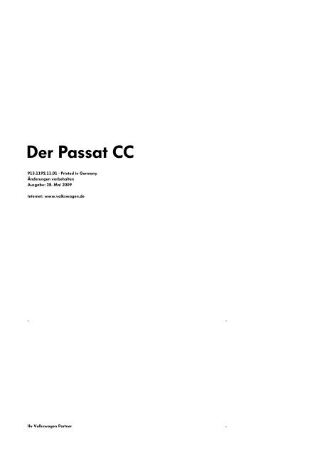 Der Passat CC - Tauwald Automobile