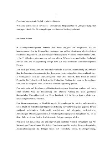 Zusammenfassung des in Melnik gehaltenen Vortrags: Wolin und ...