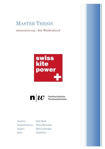 MASTER THESIS - Fachhochschule Nordwestschweiz