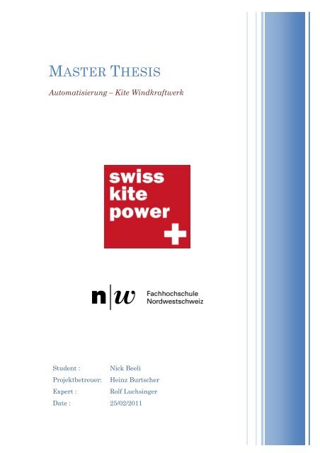 MASTER THESIS - Fachhochschule Nordwestschweiz