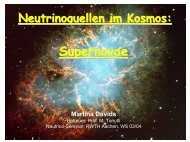 Supernovae - Server der Fachgruppe Physik der RWTH Aachen