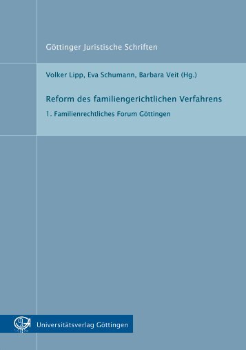 Reform des familiengerichtlichen Verfahrens - Oapen