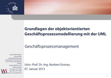VL 10 Grundlagen UML.pdf - Lehrstuhl für Wirtschaftsinformatik und ...