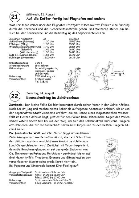 Sommerferienprogramm (pdf) - Wildberg