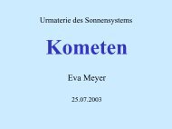 Urmaterie des Sonnensystems