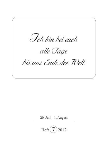 Heft 7-2012 - Herz-Verlag