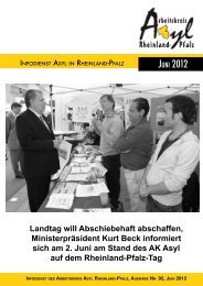 3.181 Asylanträge im April 2012 - Arbeitskreis Asyl Rheinland-Pfalz