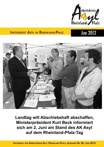 3.181 Asylanträge im April 2012 - Arbeitskreis Asyl Rheinland-Pfalz