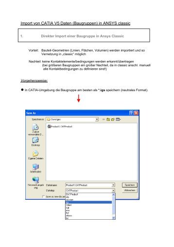 Import von CATIA V5 Daten (Baugruppen) in ANSYS classic - CAD.de