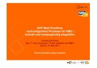 SAP Best Practices - vorkonfigurierte Prozesse für KMU ... - IBM