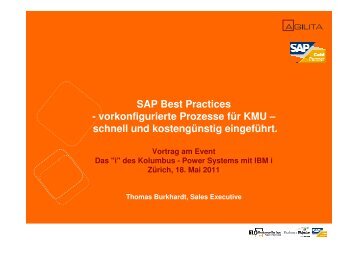 SAP Best Practices - vorkonfigurierte Prozesse für KMU ... - IBM