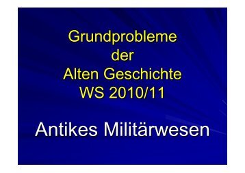 Antikes Militärwesen