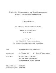 Einfluss der Gitterstruktur - Otto-von-Guericke-Universität Magdeburg