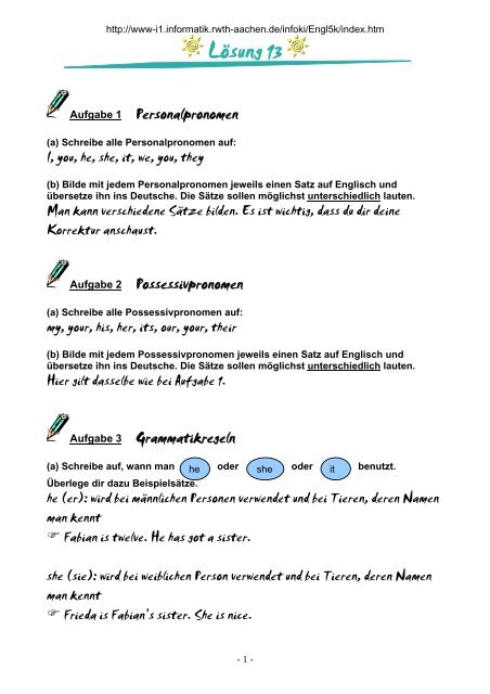 Losung 13 Lehrstuhl Informatik 1