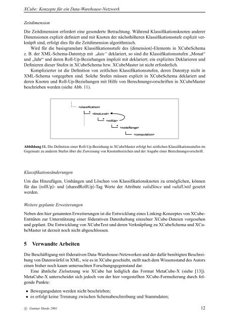 XCube: Konzepte f¨ur eine XML-basierte Beschreibung von Datenw ...