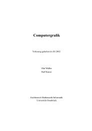 Computergrafik - Universität Osnabrück