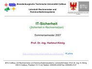 IT-Sicherheit - Rechnernetze und Kommunikationssysteme ...