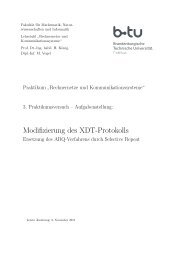 Modifizierung des XDT-Protokolls - Rechnernetze und ...