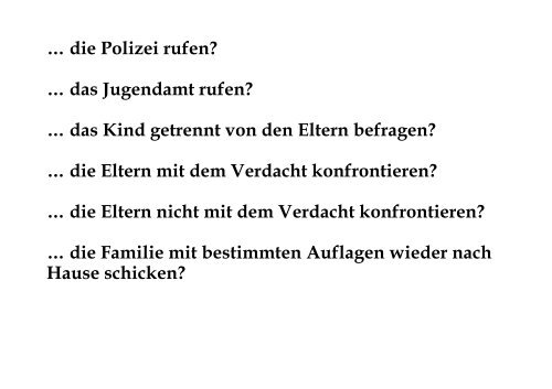 Kindesmisshandlung - Universitäts- Kinder- und Jugendklinik Rostock