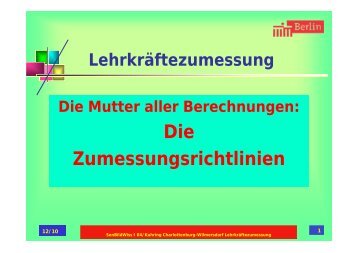 10 Präsentation Berechnung Lehrkräftezumessung