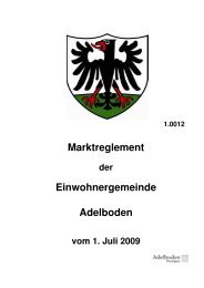 Marktreglement 1 7 09 - Adelboden