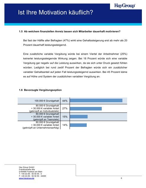 Ist Ihre Motivation käuflich? - 4Managers.de