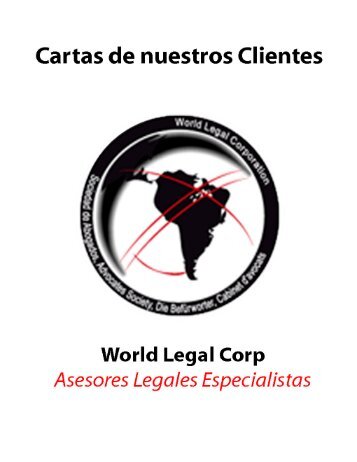 Cartas de agradecimiento de clientes de World Legal Corporation