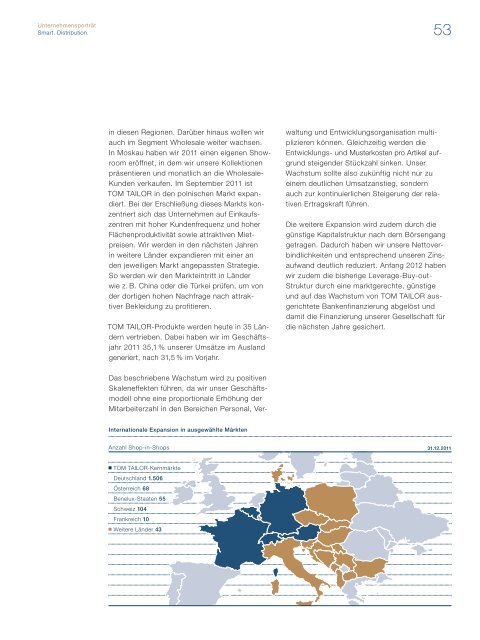 Geschäftsbericht 2011 - Tom Tailor