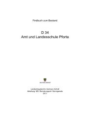 D 34 Amt und Landesschule Pforta - Online-Recherche - Sachsen ...