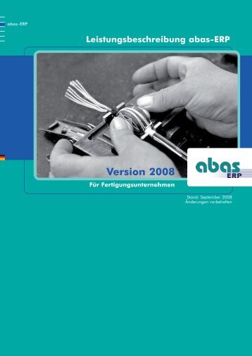 Version 2008 - ABAS Software AG