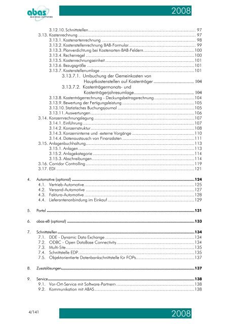 Version 2008 - ABAS Software AG