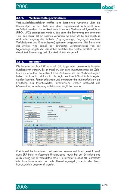 Version 2008 - ABAS Software AG