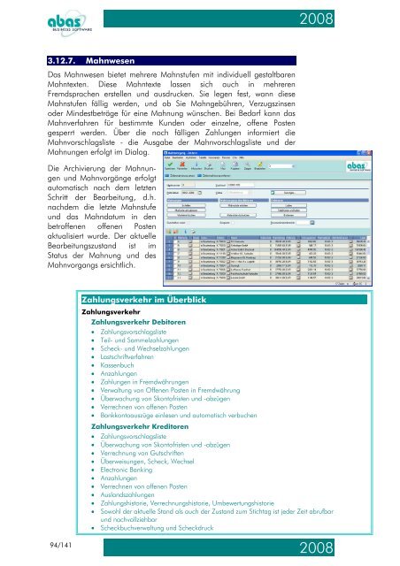 Version 2008 - ABAS Software AG