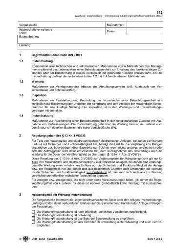 Lesefassung VHB 2008 - Baumassnahmen für die Gaststreitkräfte ...