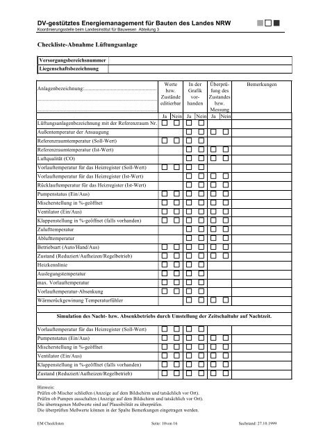 DV-gestütztes Energiemanagement