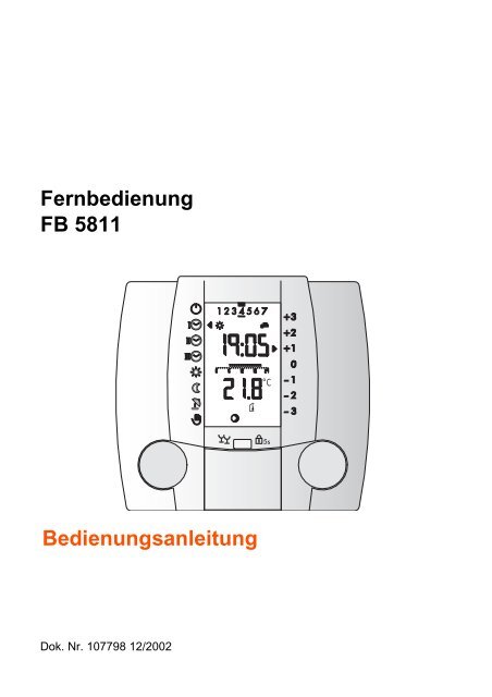 Fernbedienung Novatron IV F FB5811 - ABIC Brennertechnik GmbH