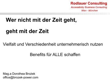 Vortrag Behinderung - Dorothea Brozek - bei abif