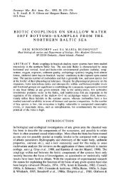 biotic couplings on shallow water soft bottoms-examples from the ...