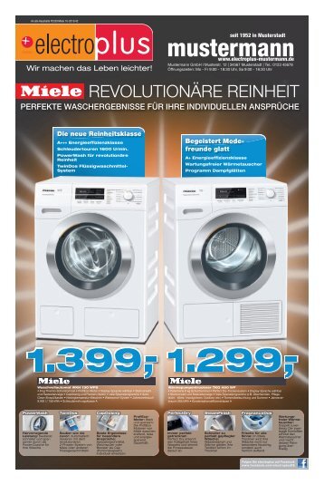 electroplus Prospekt "Miele" - Revolutionäre Reinheit