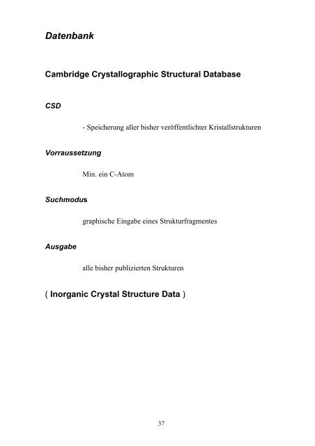 Röntgenkristallstrukturanalyse