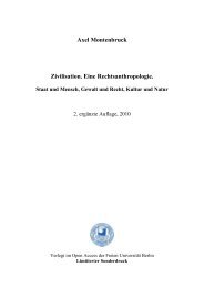 Axel Montenbruck Zivilisation. Eine Rechtsanthropologie. Staat und ...