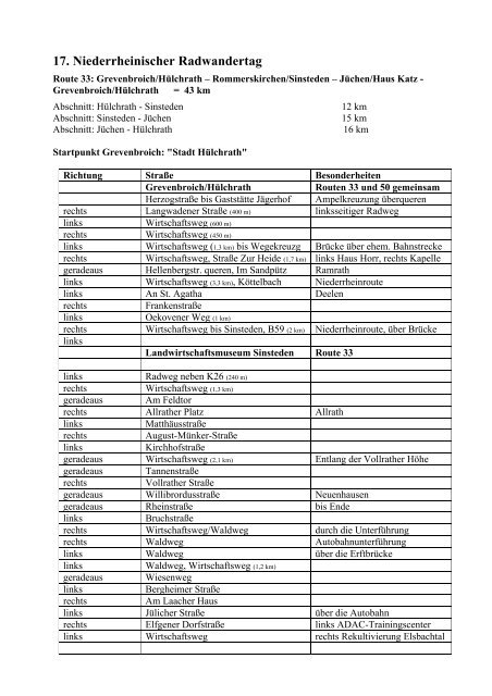 Top. Karte 1:50000 Nordrhein-Westfalen © Landesvermessungsamt ...