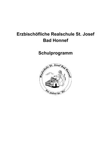 Schulprogramm Sankt Josef, Bad Honnef - Schulen im Erzbistum Köln