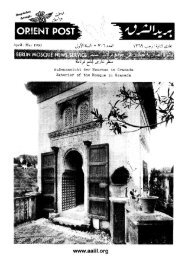 Orient Post / Barid Al-Sharq (April/May 1950) - Ahmadiyya Anjuman ...