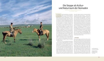Die Steppe als Kultur- und Naturraum der Nomaden