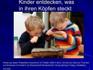 Kinder entdecken, was in ihren Köpfen steckt - SINUS transfer