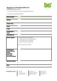 Bewerberbogen als pdf-Datei - BC Directgroup Gmbh