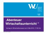 Abenteuer Wirtschaftsunterricht - und Wirtschaftsmuseum